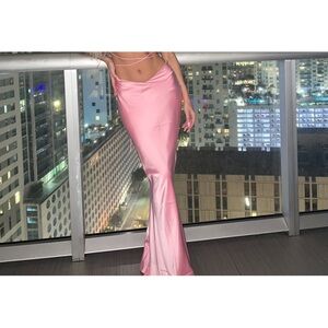 Babyboo Pink Satin Dress